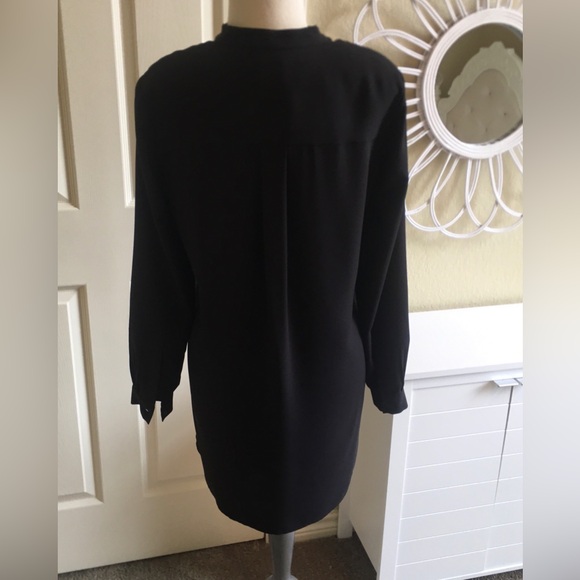 Elegant Anne Klein Nehru Black Tunic NWT - Picture 3 of 8